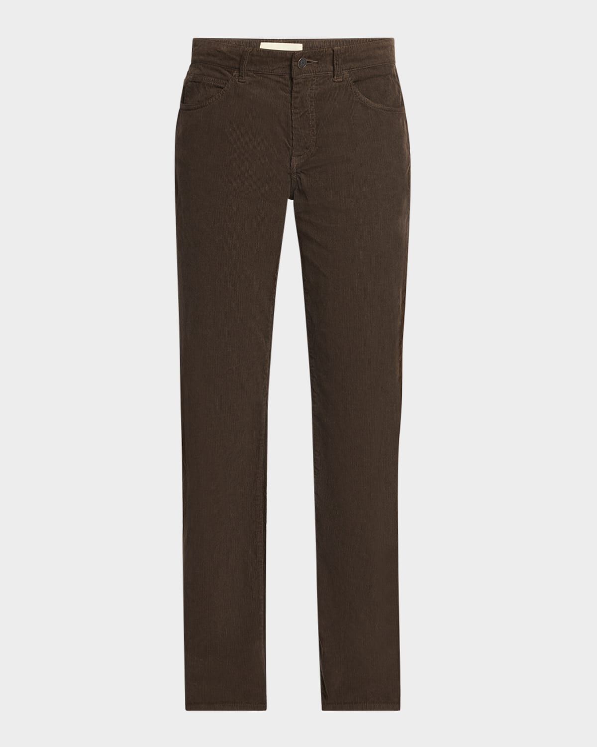 Carlyl Corduroy Straight-Leg Pants