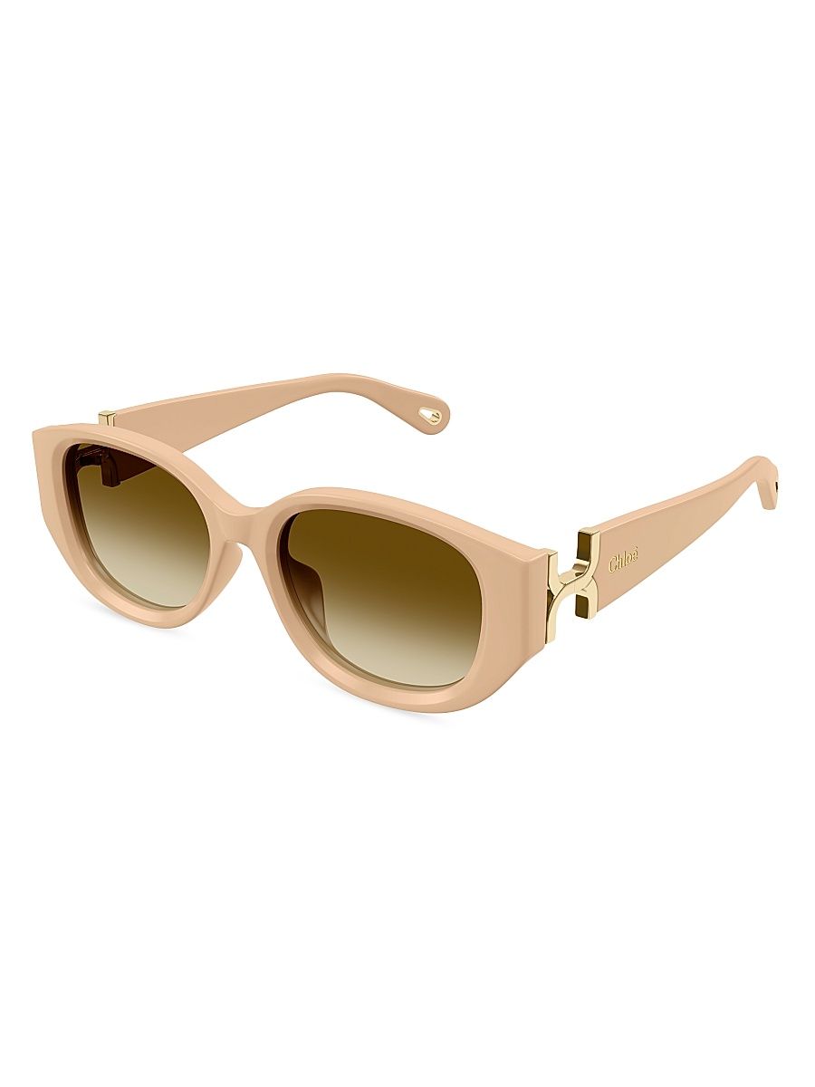 Women's Marcie 54MM Gradient Round Sunglasses - Beige Taupe Gradient