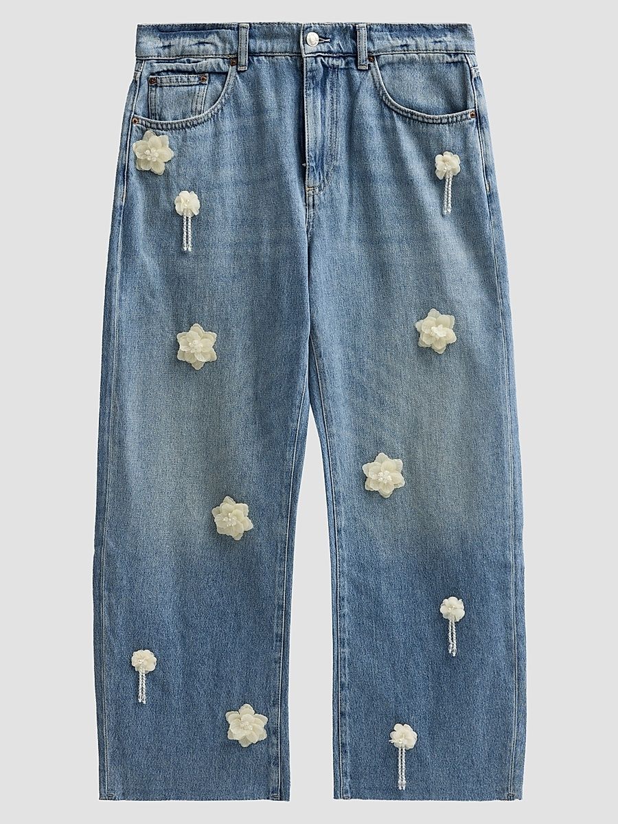 Women's Moon Flower Nomad Ankle Jeans - Moon Flower - Size 29