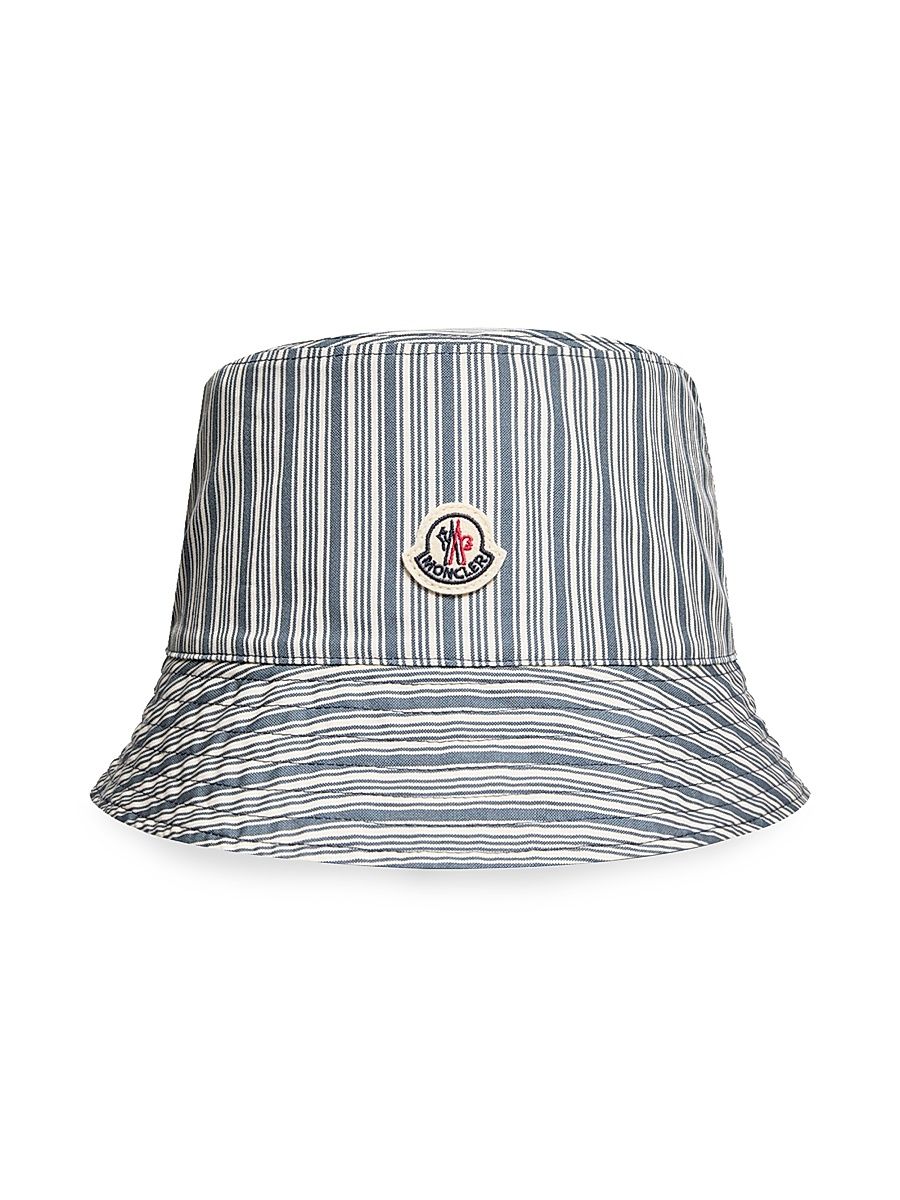 Men's Reversible Hat in Cotton - Blue White - Size XL