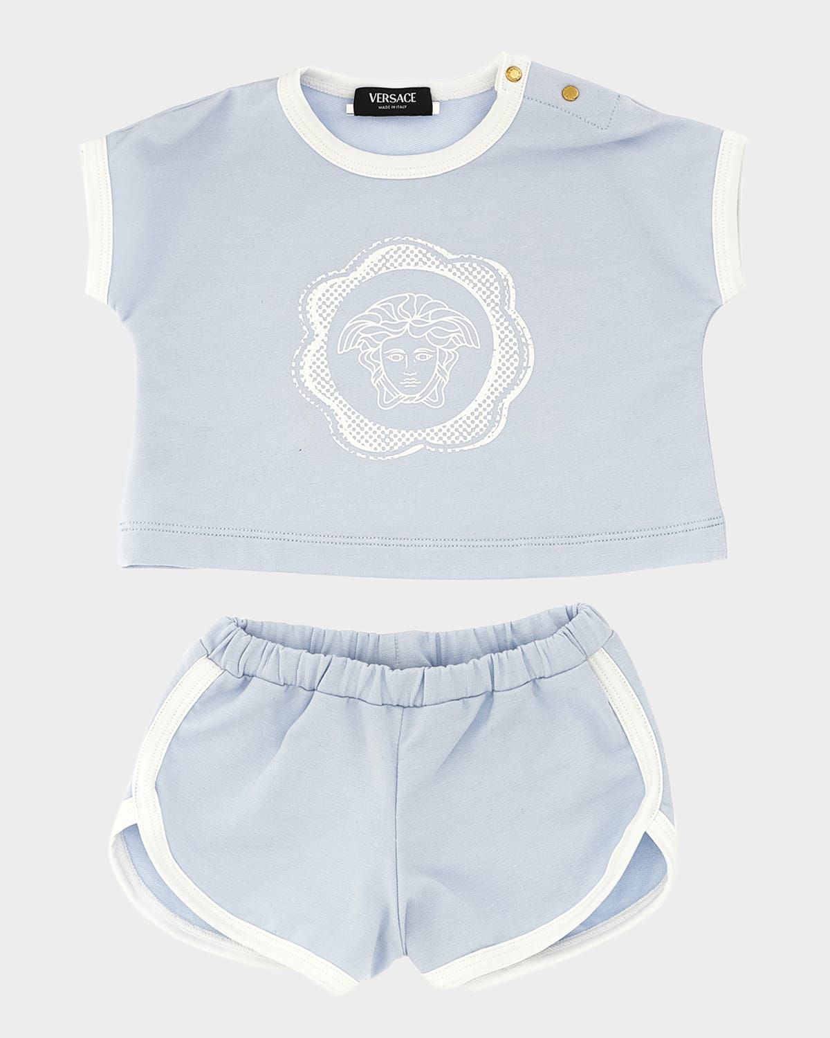 Boy & apos;s Logo-Print Fleece Top & Shorts Set, Size 3M-18M