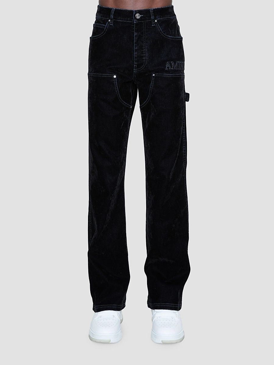 Men's Flock Denim Carpenter Jeans - Black - Size 30