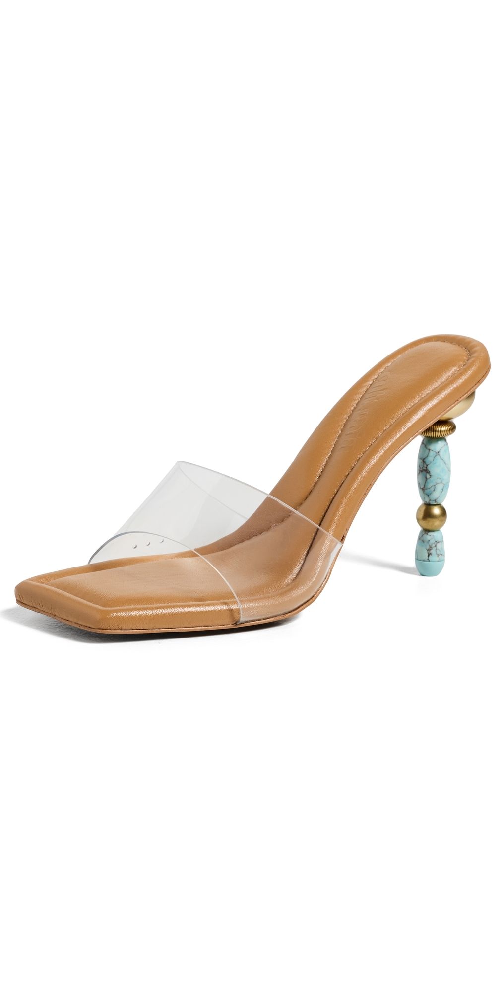 Cult Gaia Mahina High Heels Clear Ibiza Turquoise 39.5