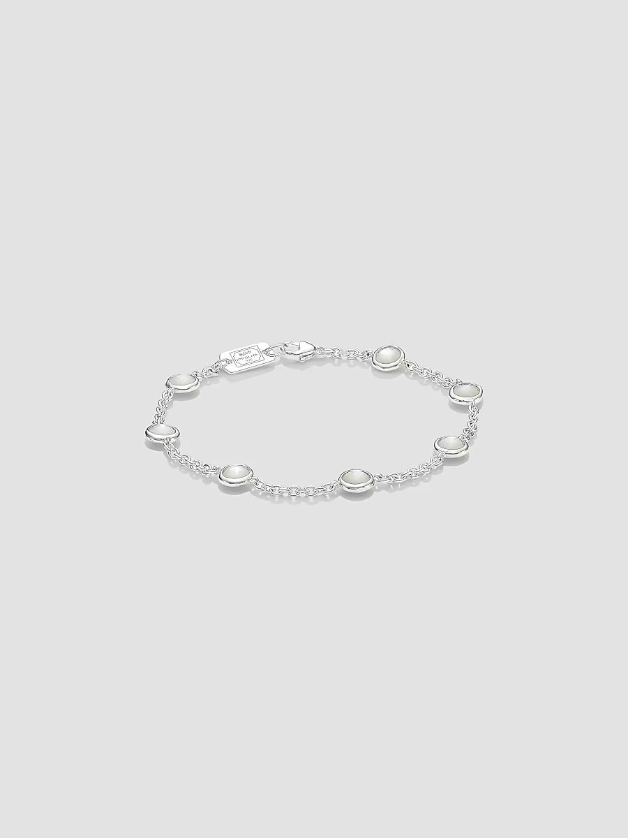 Ippolita Women's Lollipop Sterling Silver & Mother-Of-Pearl Station Link Bracelet - Silver - Size 7.5