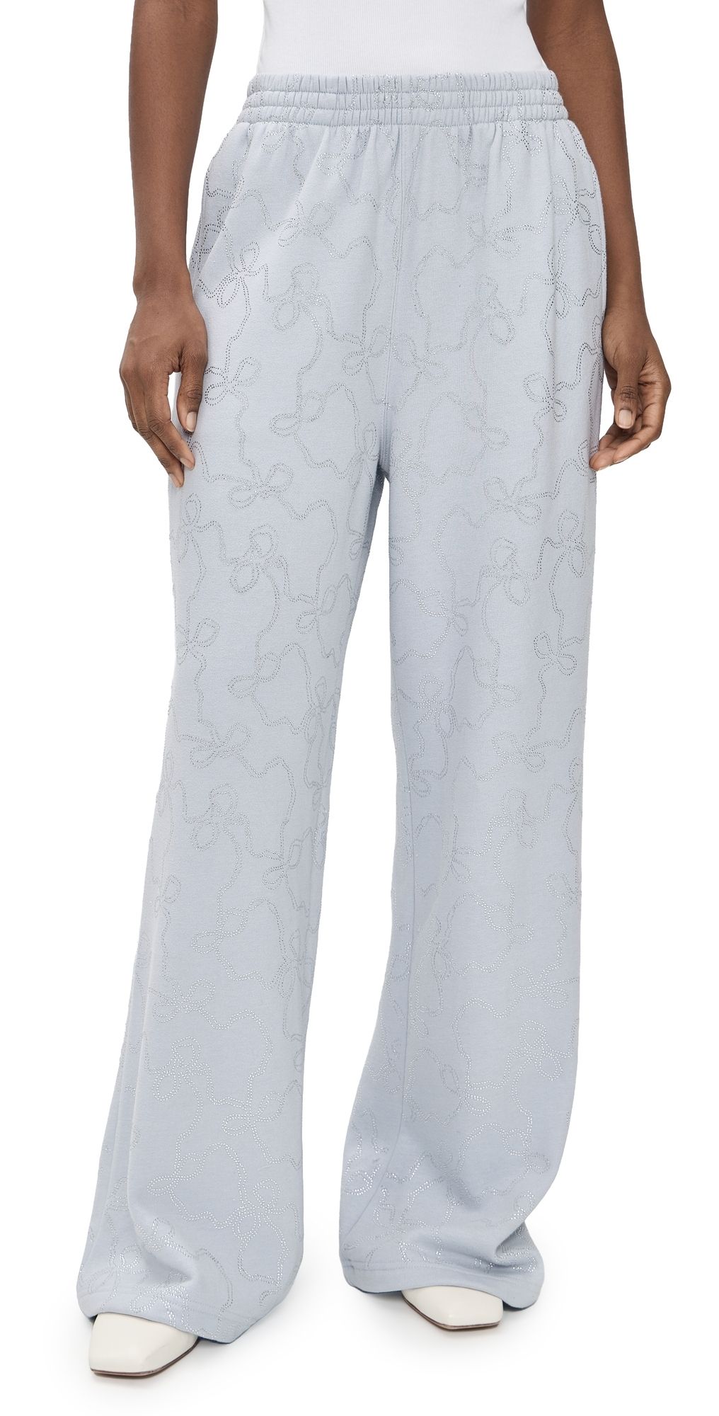 LoveShackFancy Momo Sweatpants Aspen Blue L