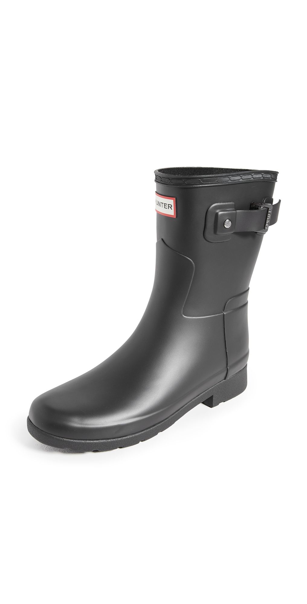 Hunter Boots Refined Short Matte Boots Black 11