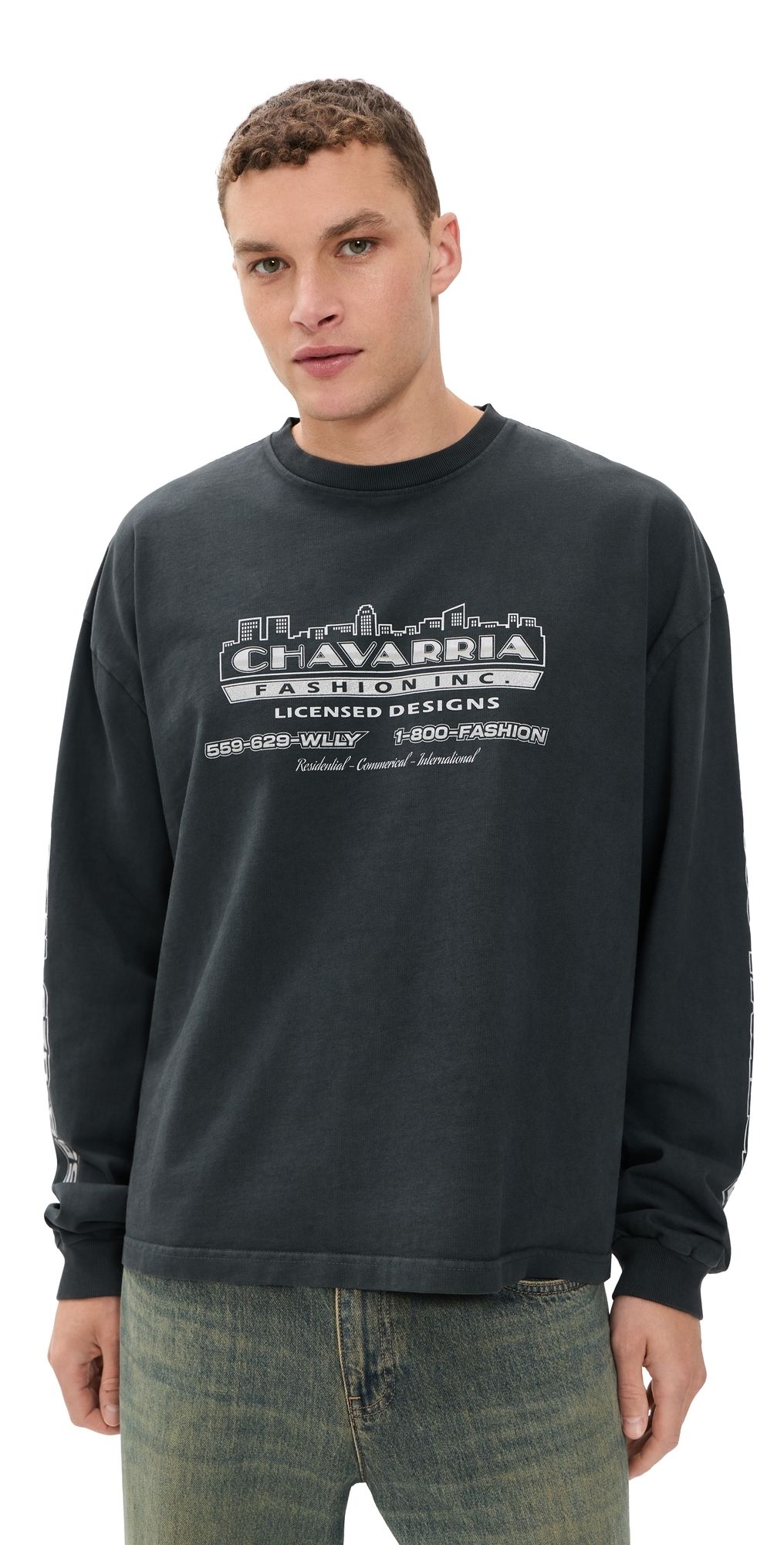 Willy Chavarria OS Chavarria Licensed Designs Buffalo Tee Pirate Black M