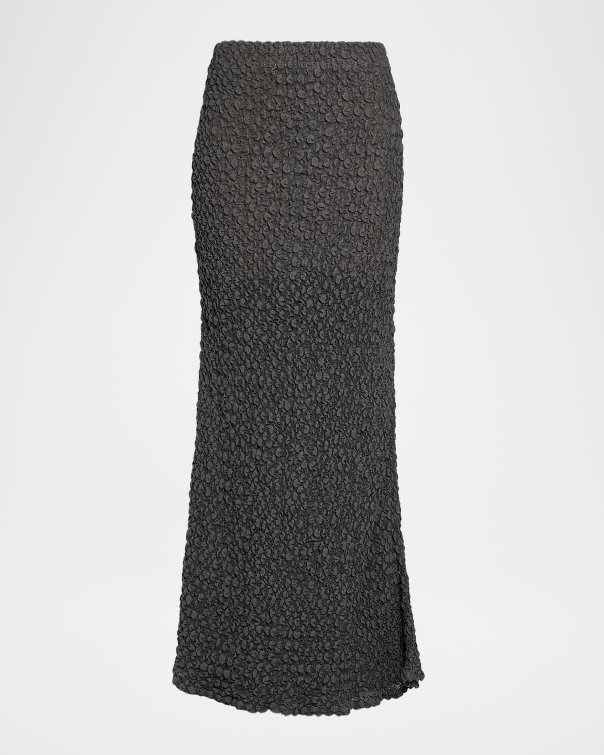 Bubble Jacquard Maxi Skirt