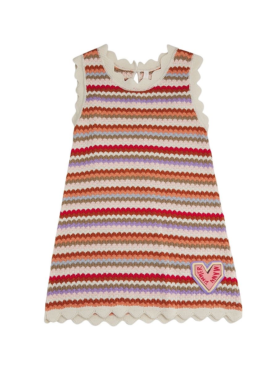 Little Girl's & Girl's Lucky Stripes Knit Dress - Size 6