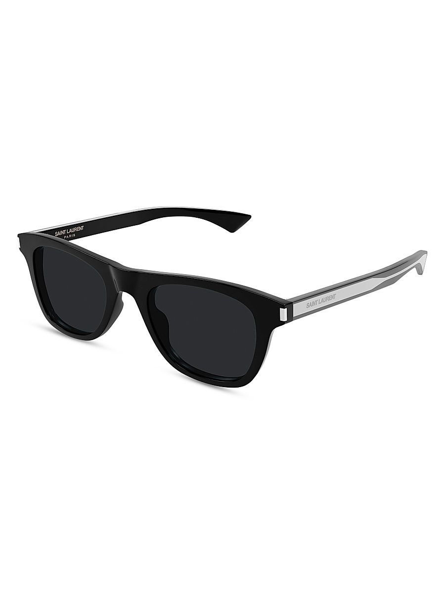 Men's Wirecore 51MM Rectangle Sunglasses - Black