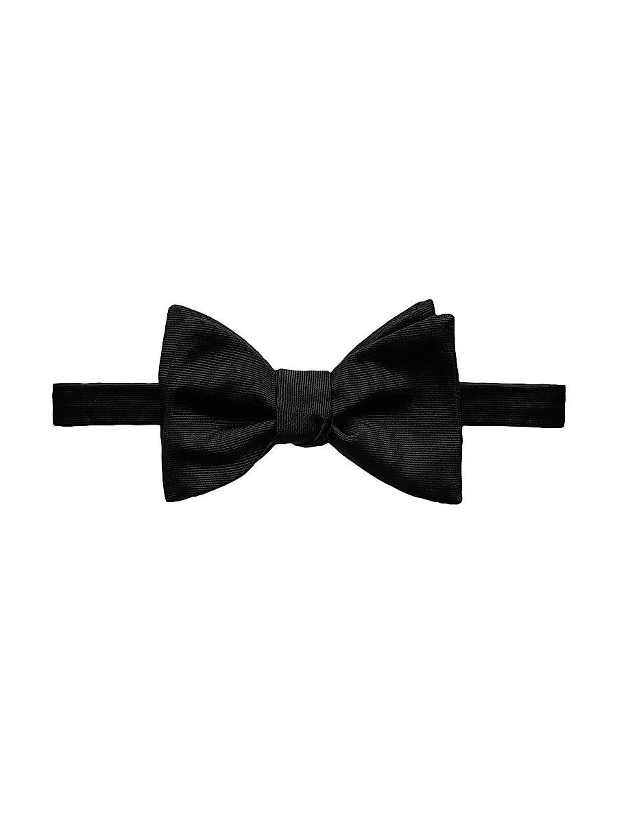 Men's Silk Bow Tie - Black