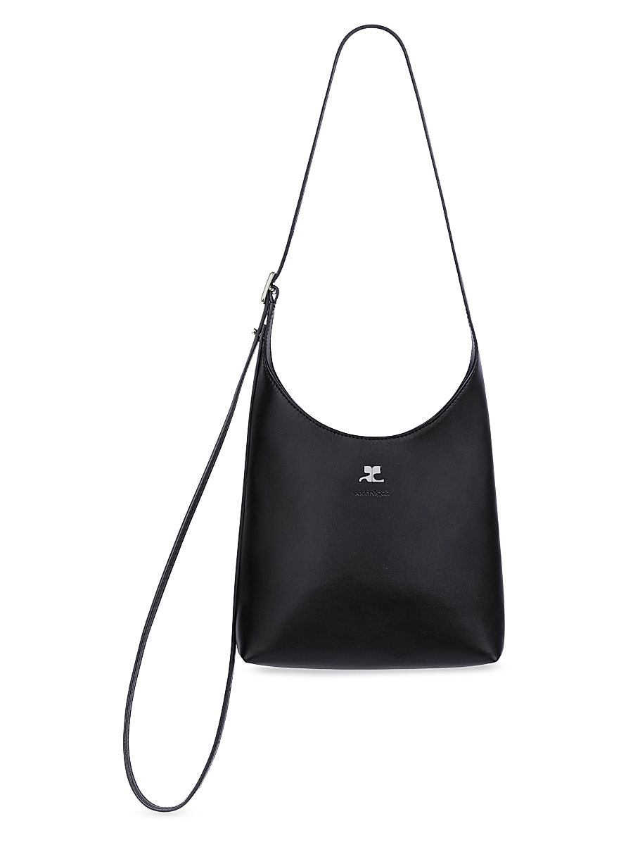 Women's Melt Small Leather Tote Bag - Black