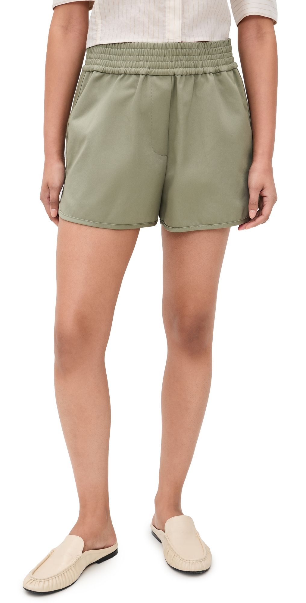 Helmut Lang Boxer Chino Shorts Vetiver XL