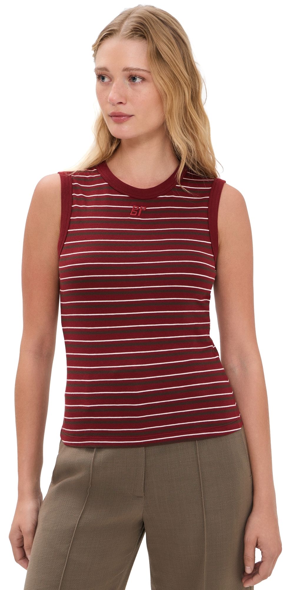 BAUM UND PFERDGARTEN Jolen Tank Syrah Red Stripe XL