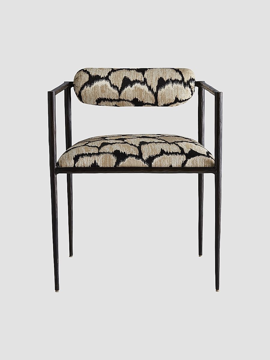 Barbana Printed Chair - Black