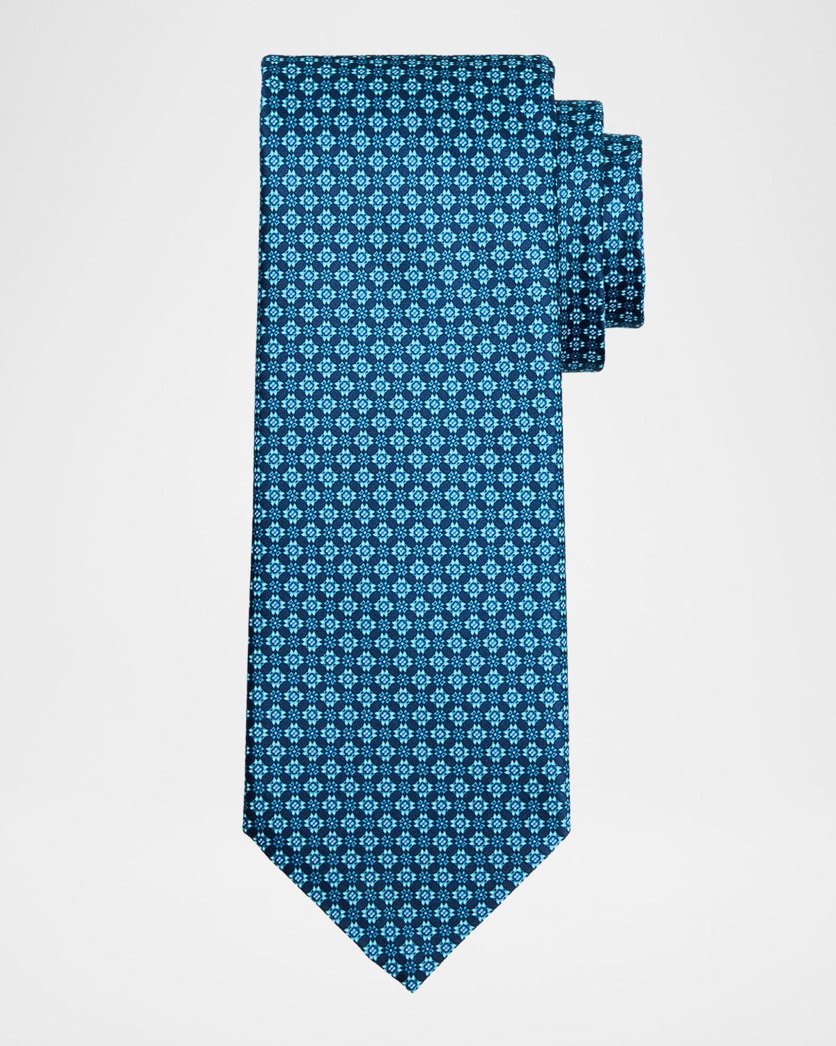 Men & apos;s Connected Geometric Silk Tie