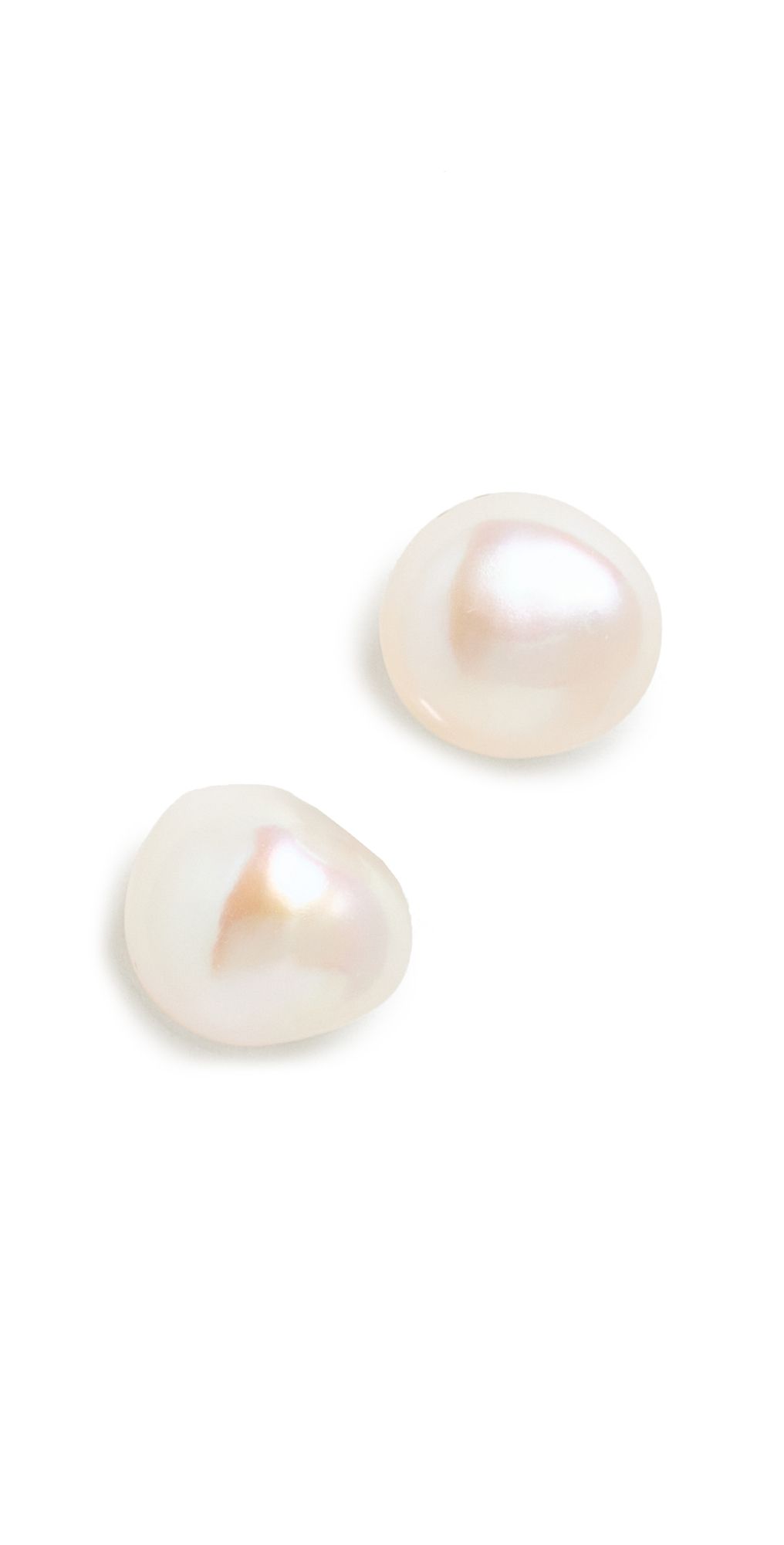 SHASHI Pearl Studs White Pearl One Size