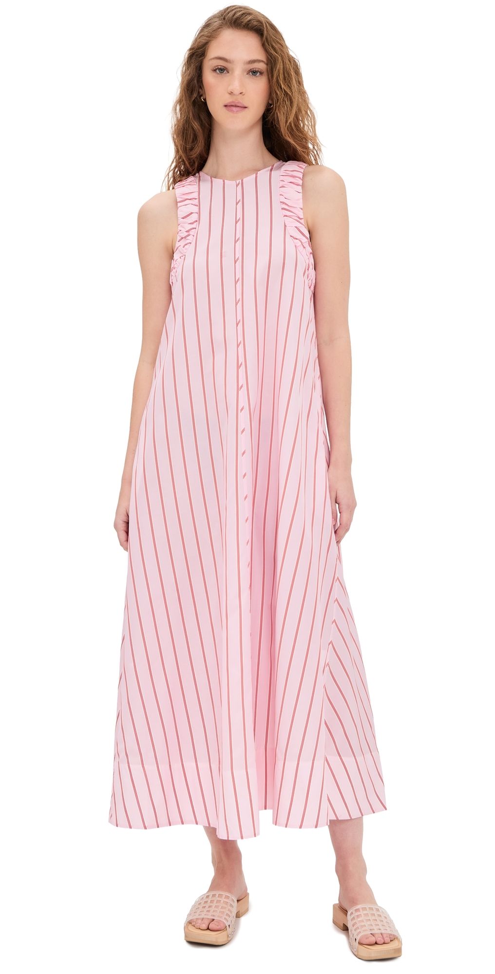 Lee Mathews Tabi Sleeveless Dress Pink 3