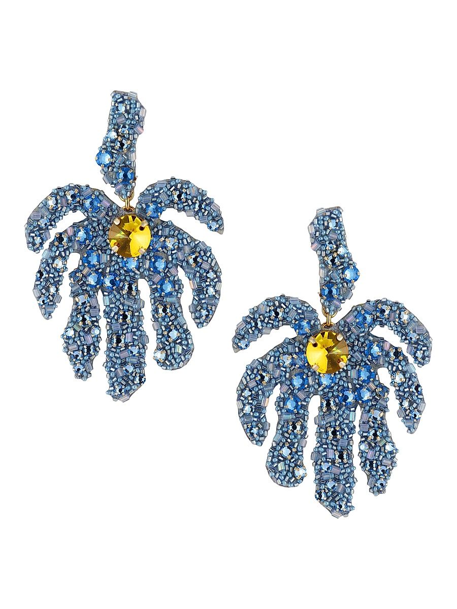 Women's Santana Beaded Drop Earrings - Blue Multi