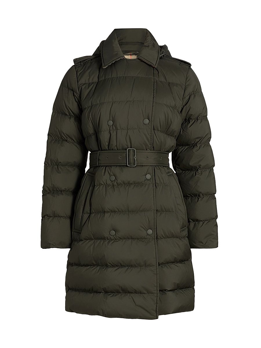 Women's Kent Quilted Puffer Coat - Shale - Size XS