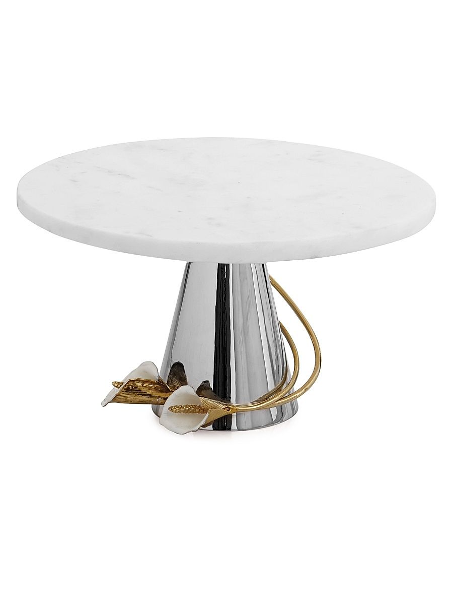 Calla Lily Cake Stand - White