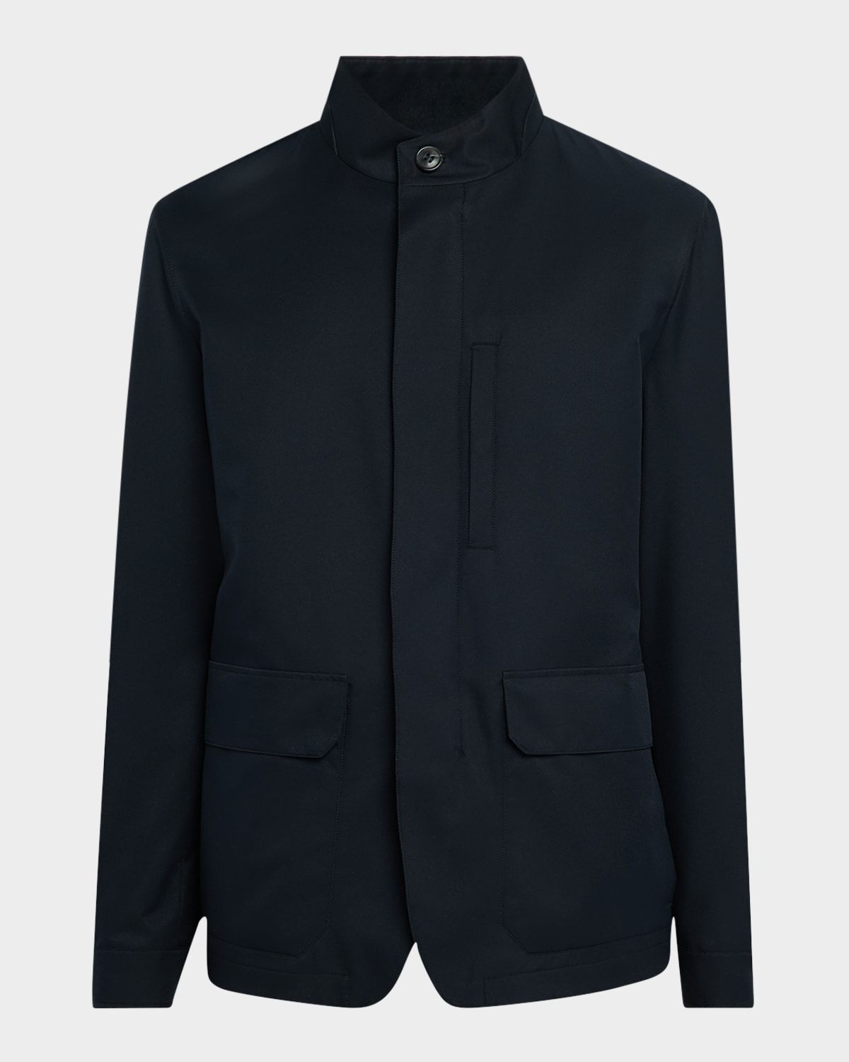 Men & apos;s Solid Car Coat