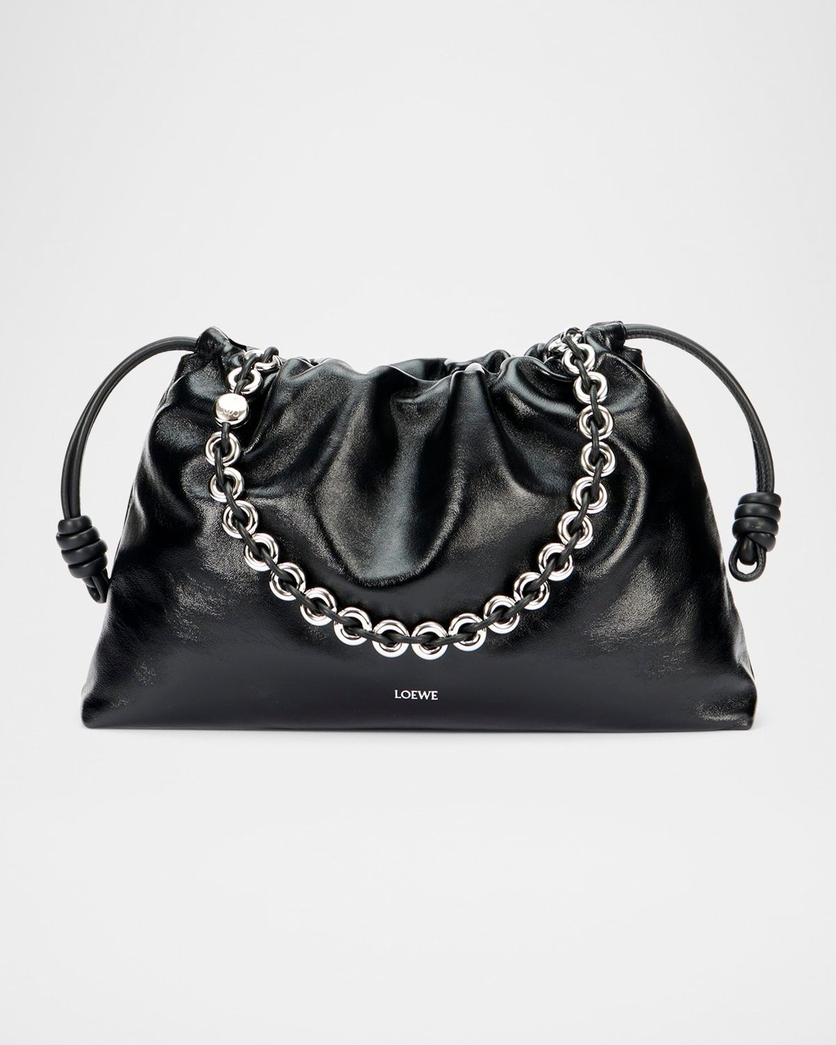 Flamenco Large Shoulder Bag in Nappa Leather
