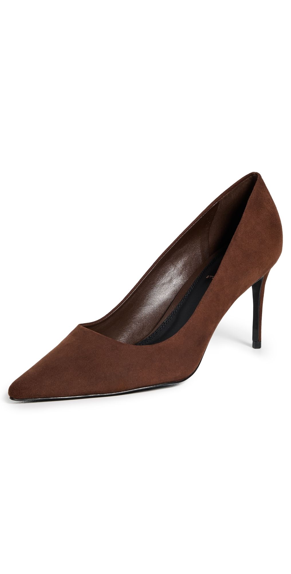 Black Suede Studio Amaya Pumps 80mm Brownie 36.5