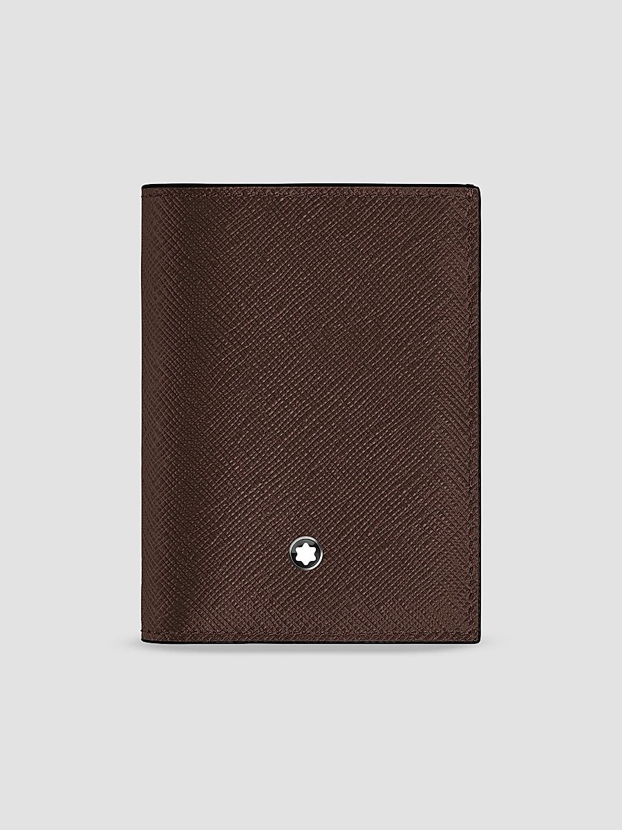 Men's Sartorial Leather Mini Wallet - Brown