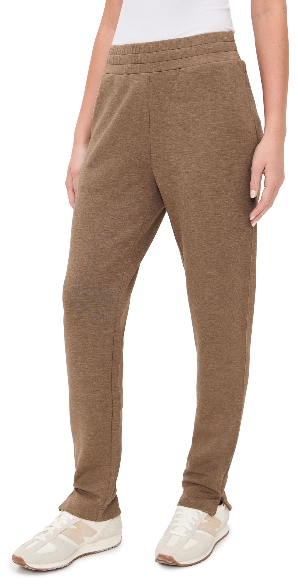 Varley The Slim Zip Hem Pants Golden Bronze Marl L