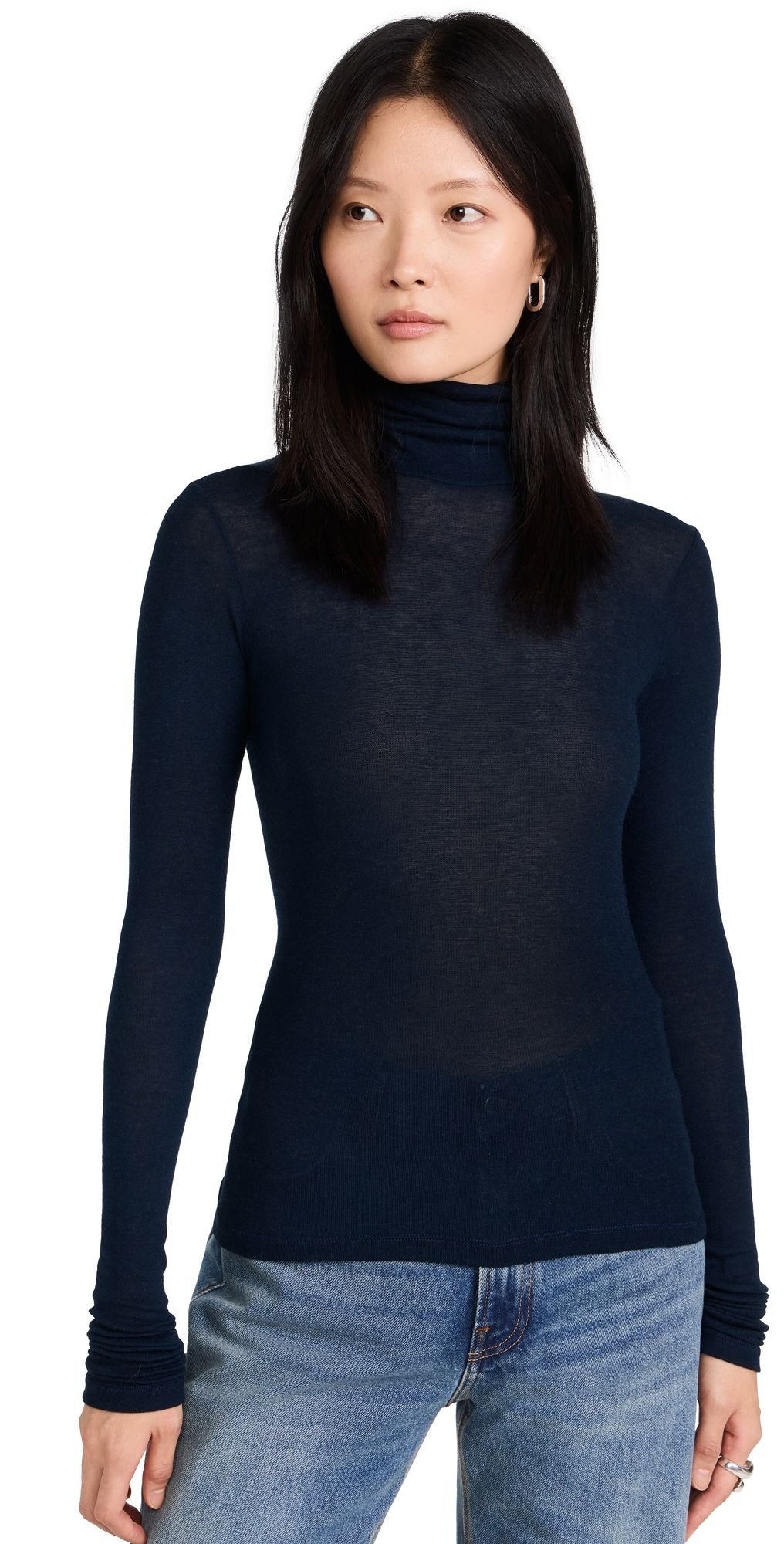 Sold Out NYC The Cashmere Turtleneck in Navy Navy M/L