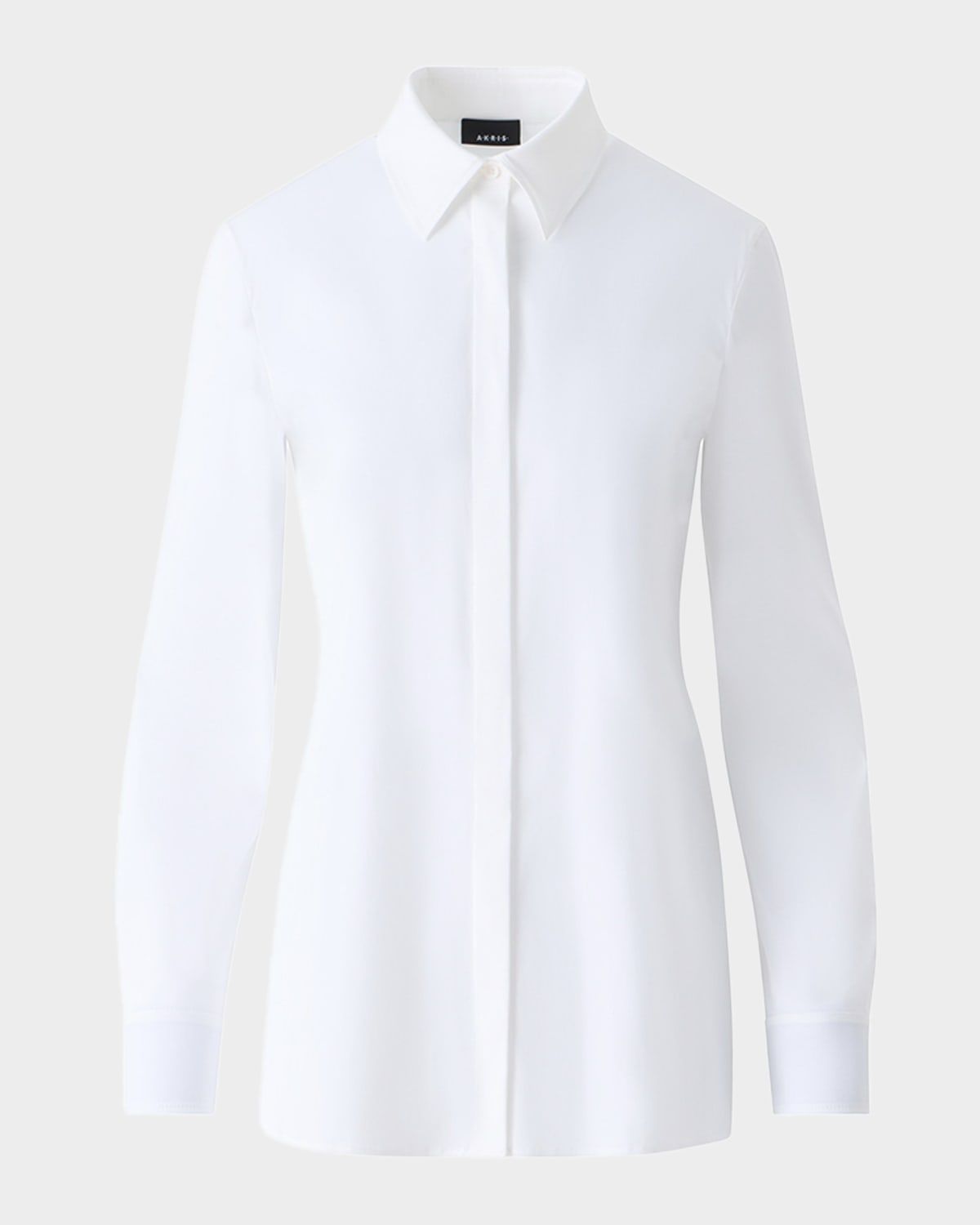 Contrast-Cuff Cotton Poplin Button-Down Shirt