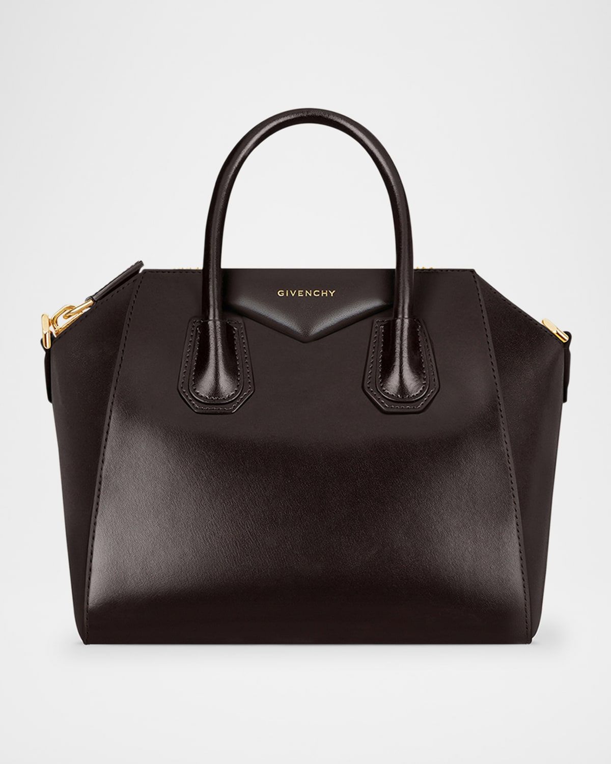 Antigona Small Top-Handle Bag in Box Leather