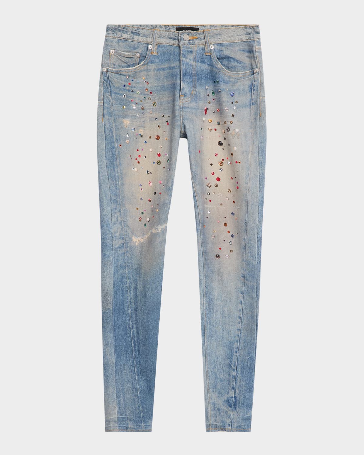 Men & apos;s P001 Jewel Print Skinny Jeans