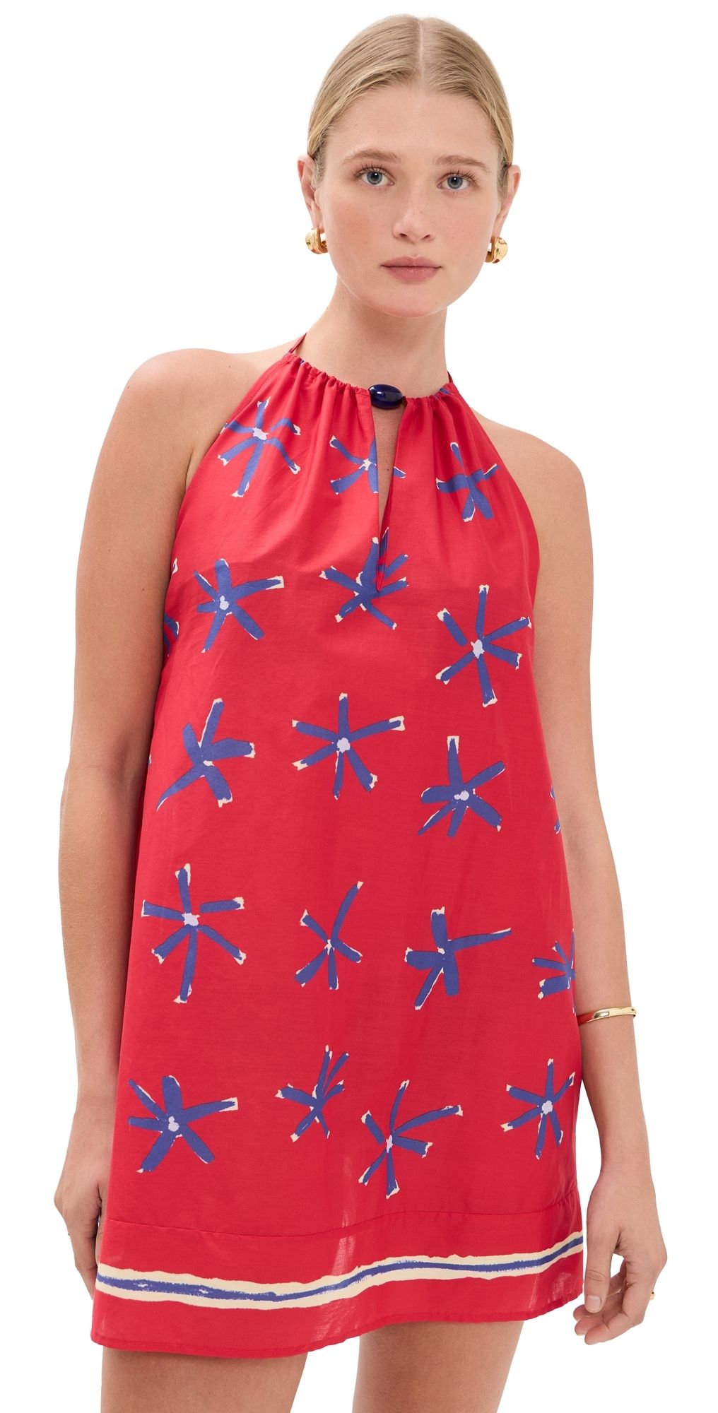 STAUD Dani Dress Painted Foulard L