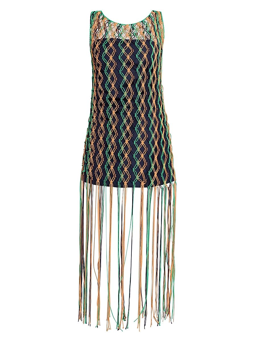 Women's Emelia Macramé Dress - Multi Pattern - Size 12