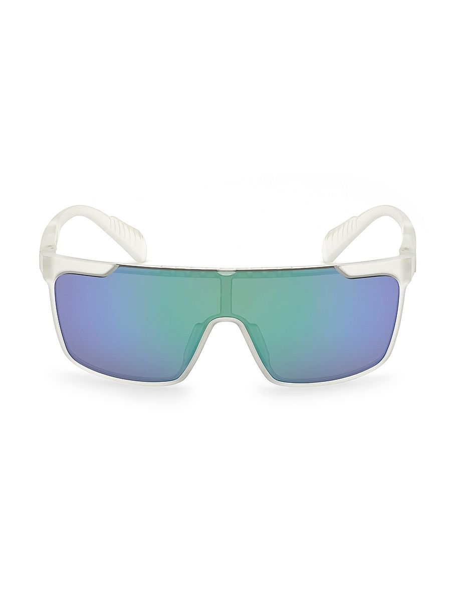 Men's Injected Shield Sunglasses - White