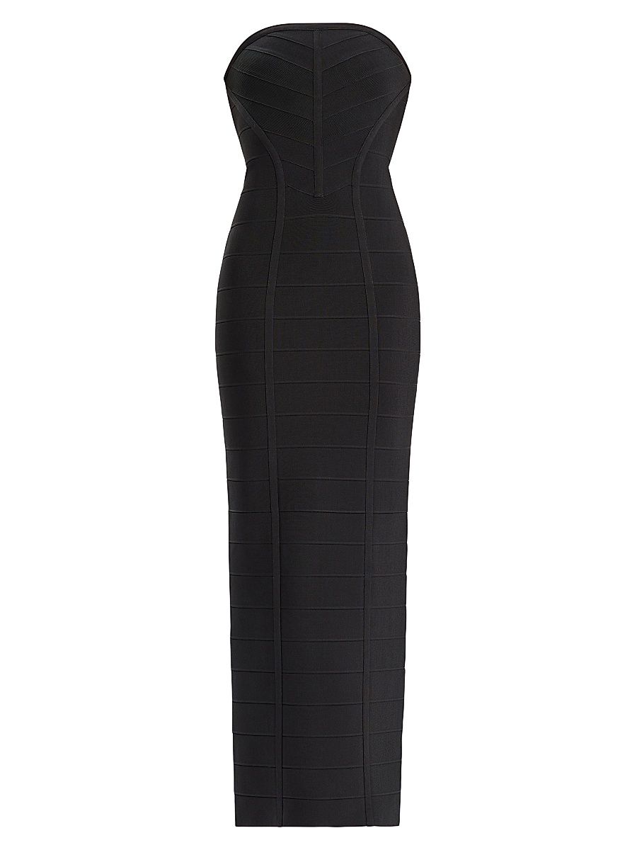 Women's Icon Strapless Bandage Gown - Black - Size XL