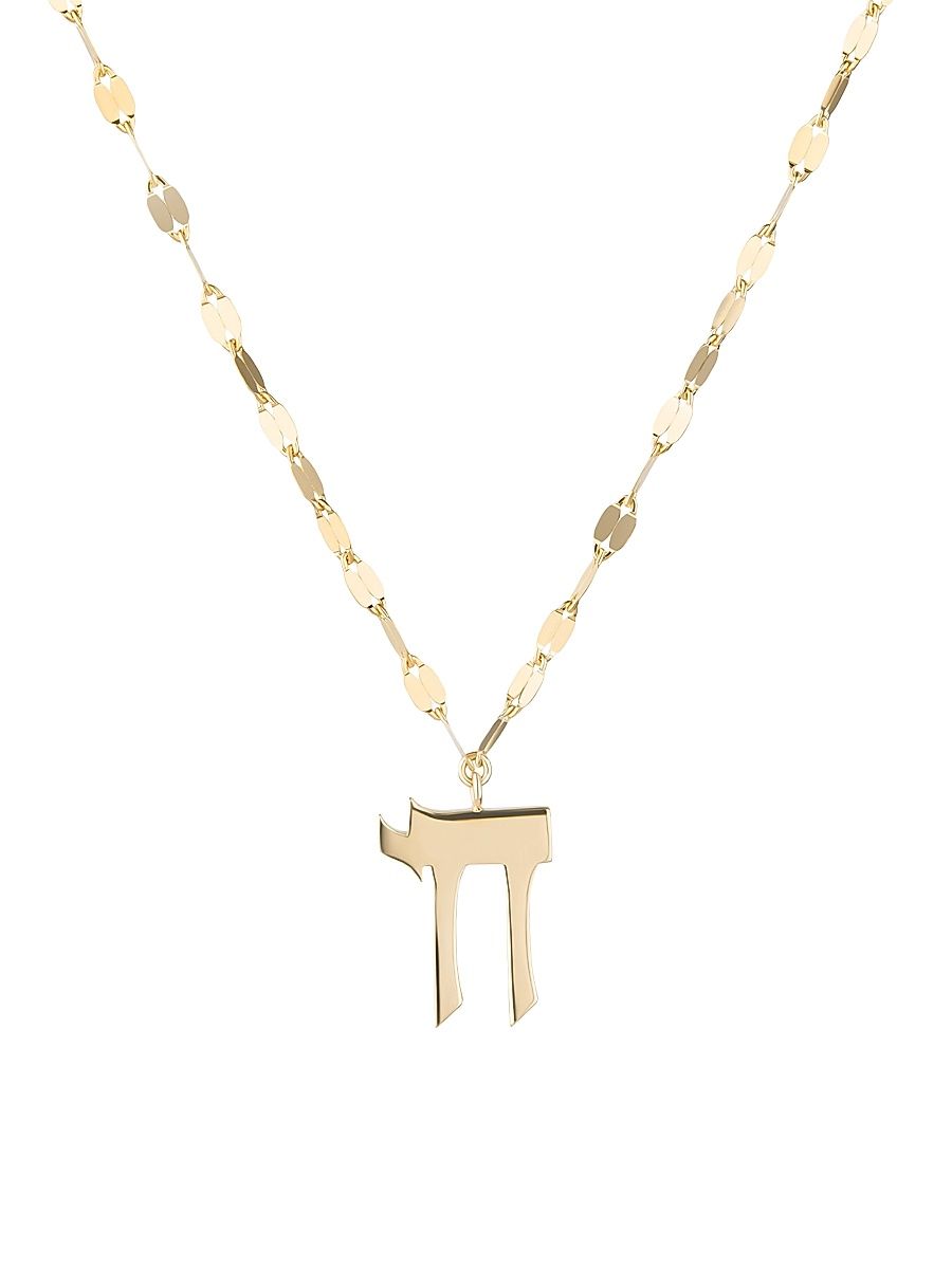 Women's 14K Yellow Gold Chai Charm Necklace - Yellow Gold