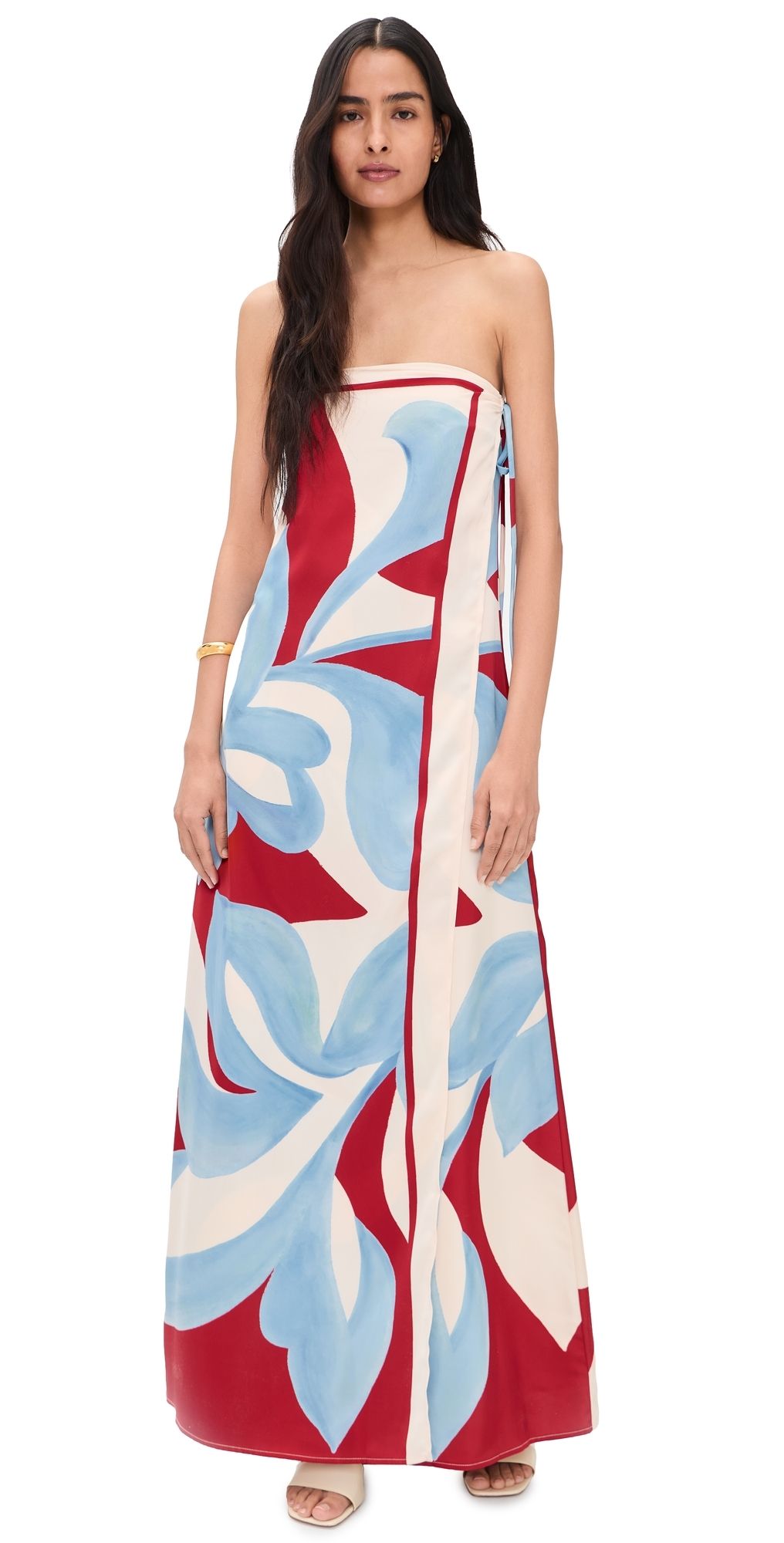 Seven Wonders Amoree Strapless Maxi Dress Amoree Red XS