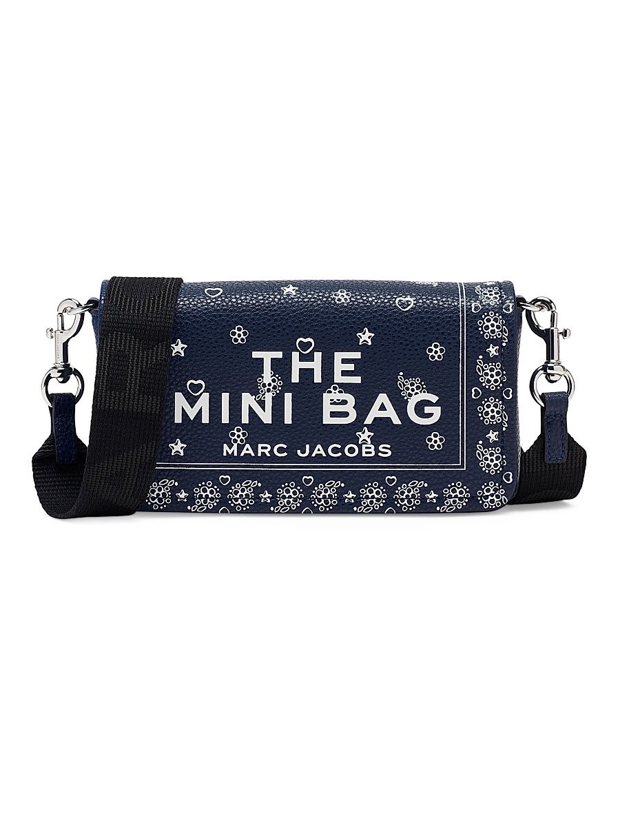 Women's The Mini Bandana Leather Bag - Navy Multi