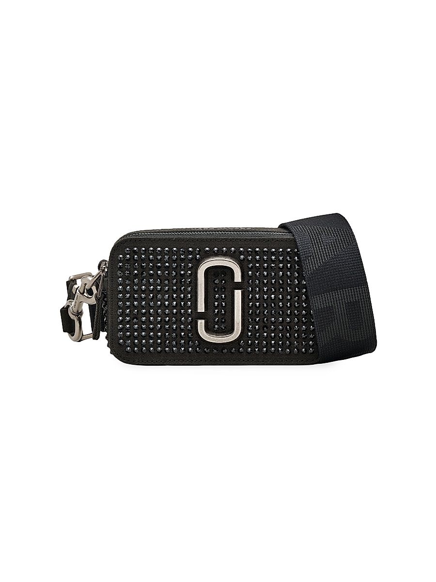 Women's The Crystal Canvas Snapshot Crossbody Bag - Black