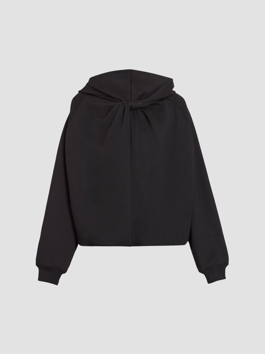 Dries Van Noten Women's Hadella Alpaca-Blend Hoodie - Black - Size Large