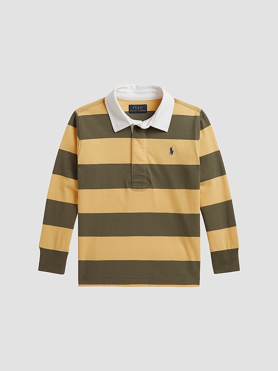 Little Boy's & Boy's Cotton Jersey Rugby Shirt - Beach Yellow Cruise - Size 18