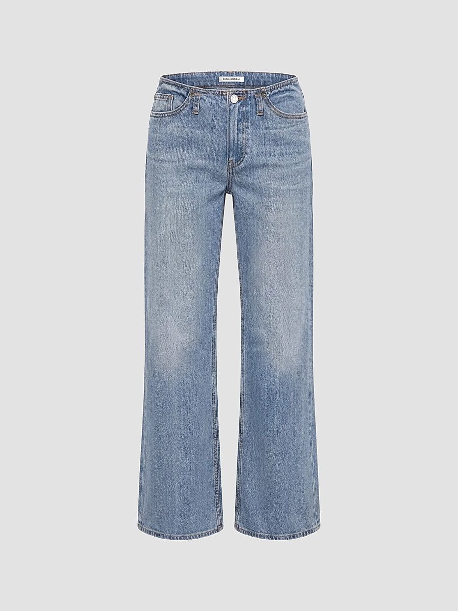 Women's Ghost Waist Low Loose Jeans - Indigo - Size 8