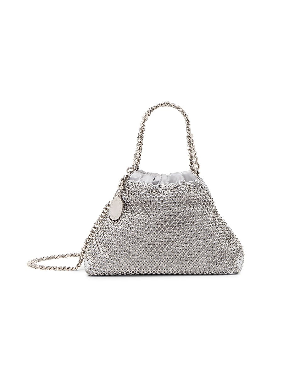 Women's Falabella Mini Metallic Shoulder Bag - Silver
