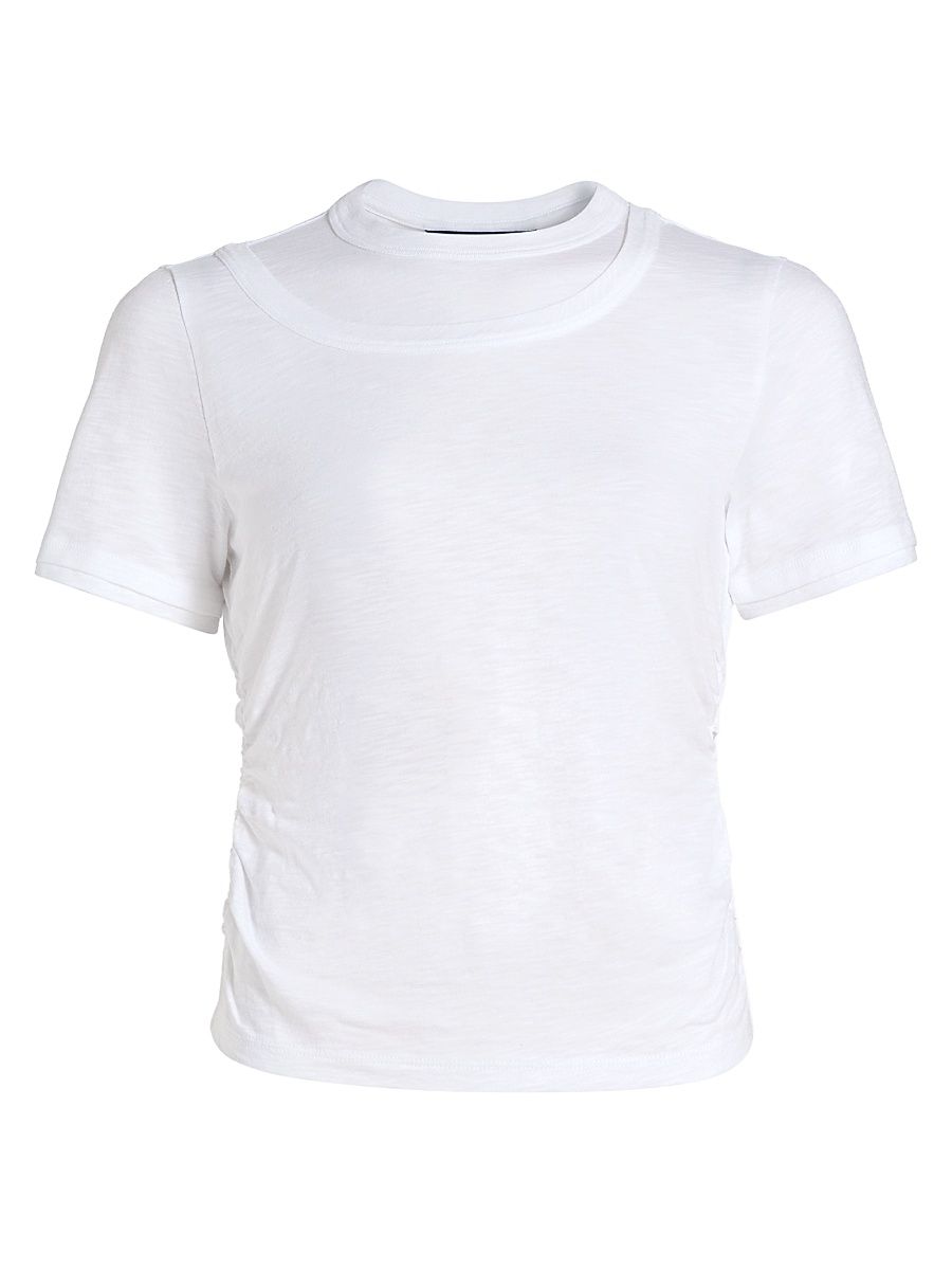 Women's Damian Cotton T-Shirt - White - Size XL