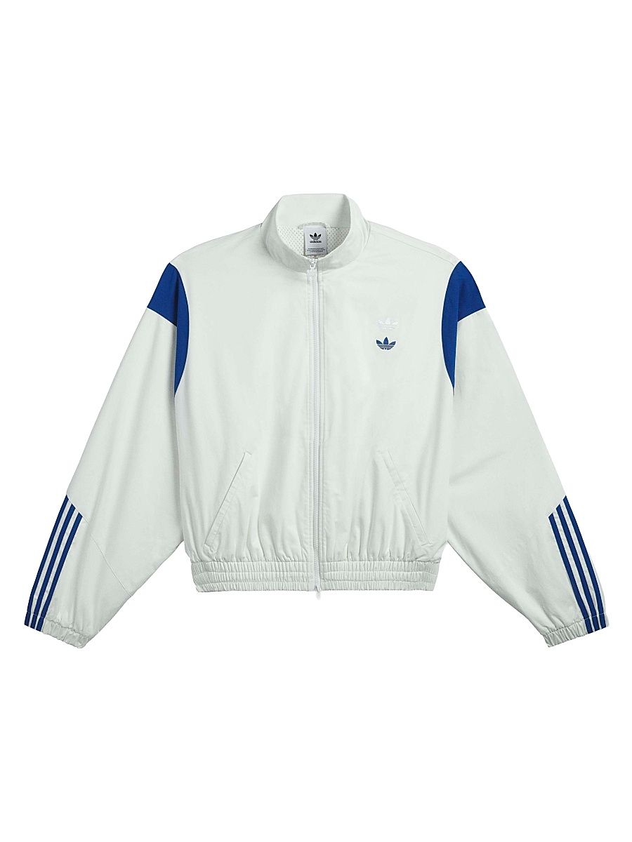 Men's adidas x Willy Chavarria Poplin Track Jacket - Off White - Size Large