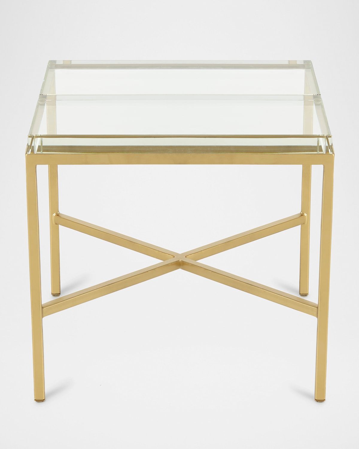 Double Glass Block Bunching Coffee Table