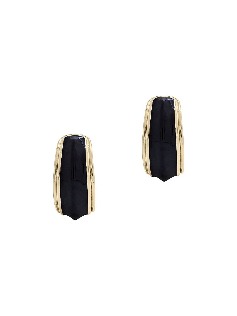 Women's Derek 14K-Gold-Plated & Tiger's Eye Ear Cuffs - Tiger Eye